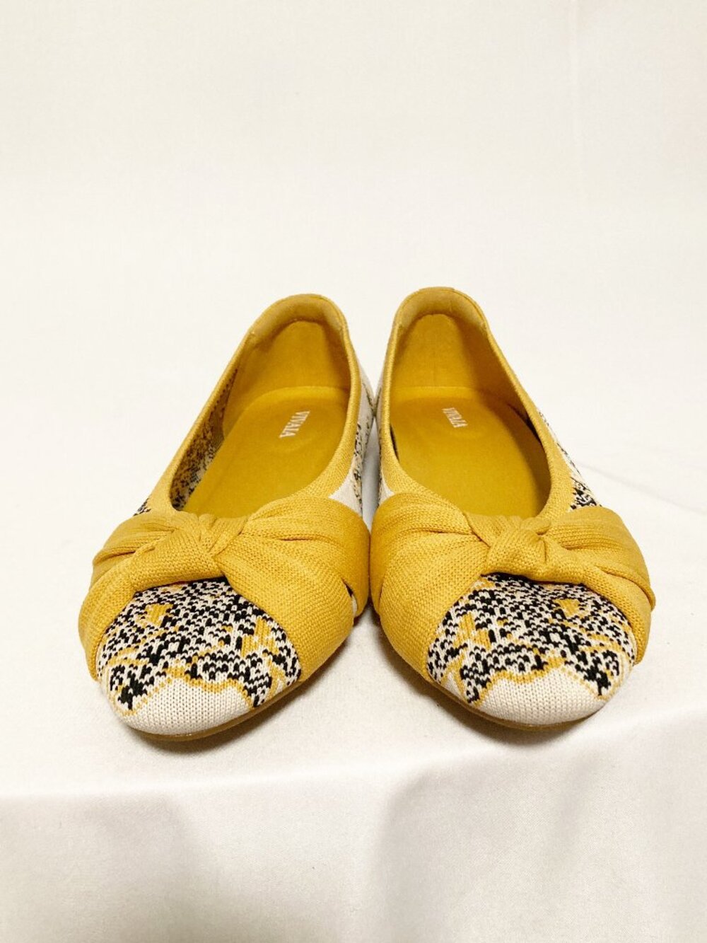 VIVAIA Bibi Almond-Toe Knotted Flats Size EU 38 US 7-7.5 - Picture 2 of 10